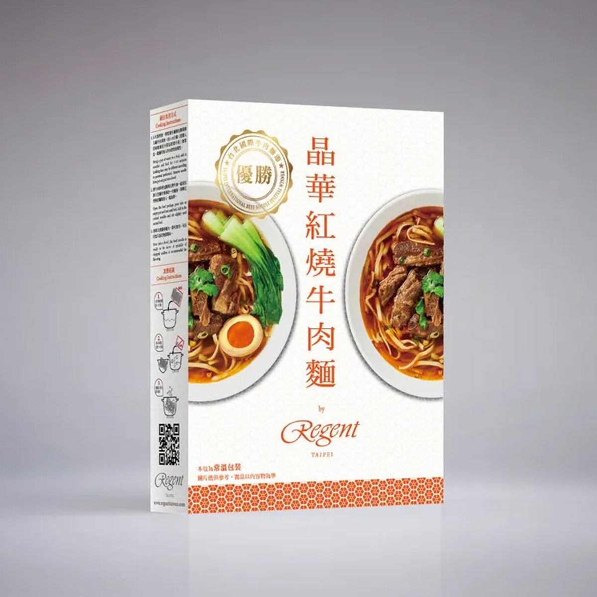 台灣 晶華紅燒牛肉麵(560g/盒)