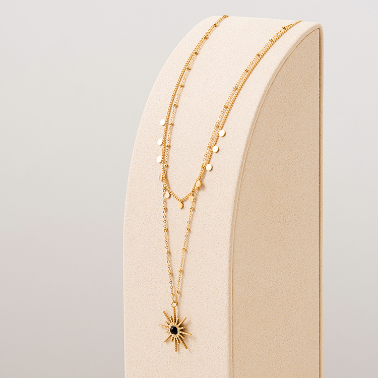 miramira微光｜日不落星辰雙層項鍊B1981-金37892