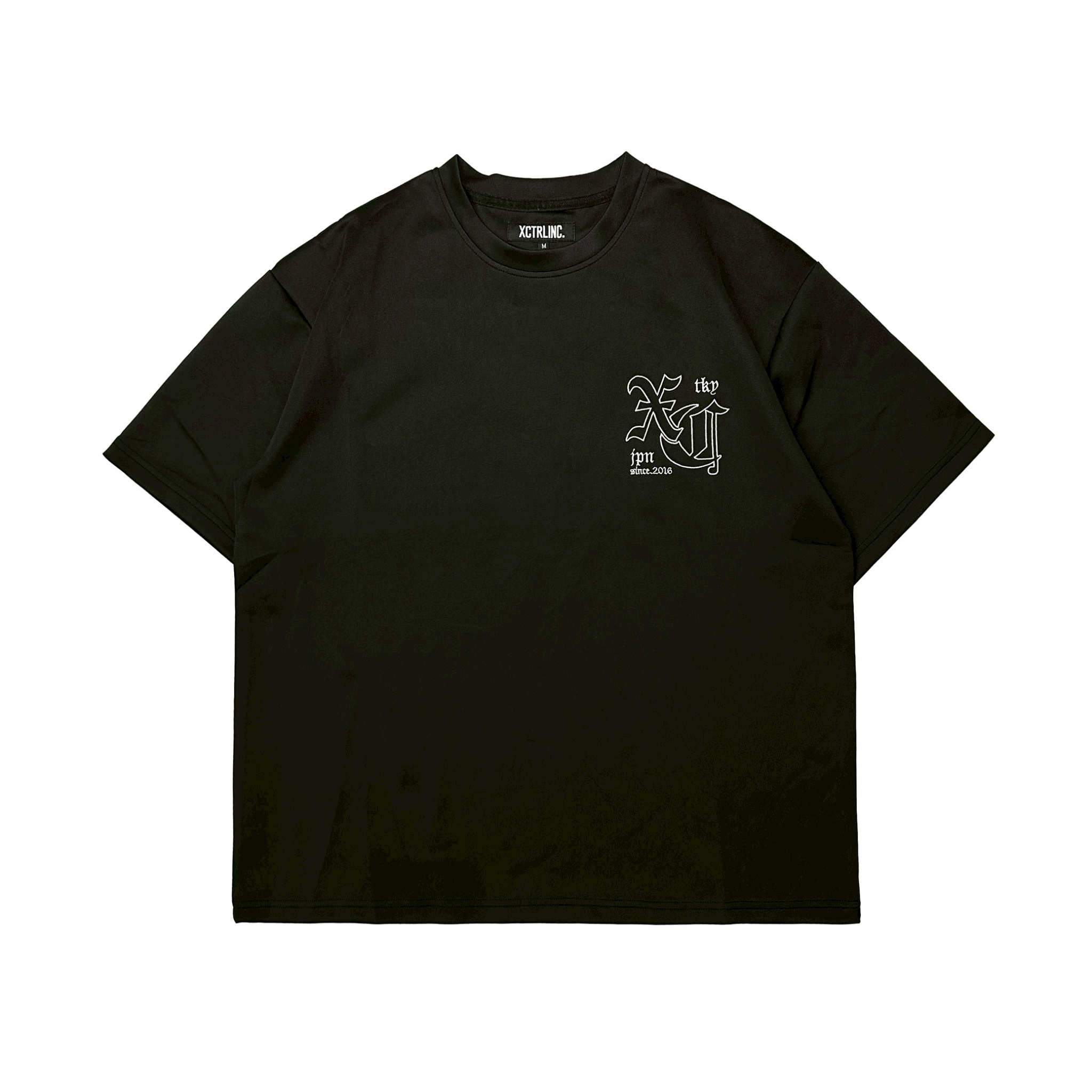 XCTRL 歌德櫻花寬版短T-黑