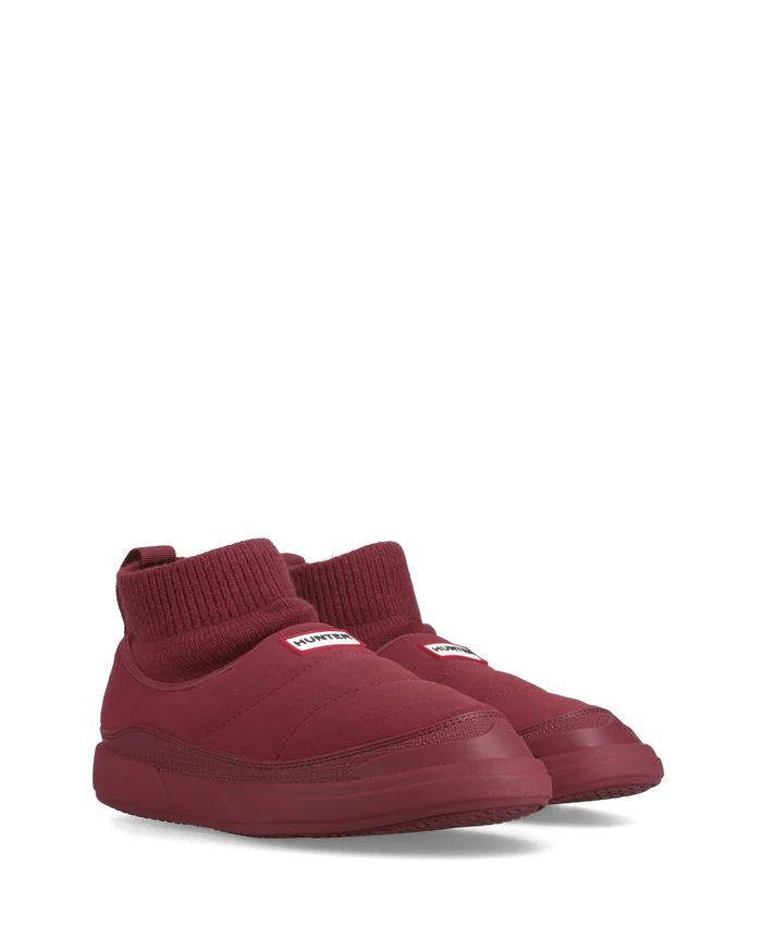 防水 In / Out Faux Suede Knitted Cuff Boot