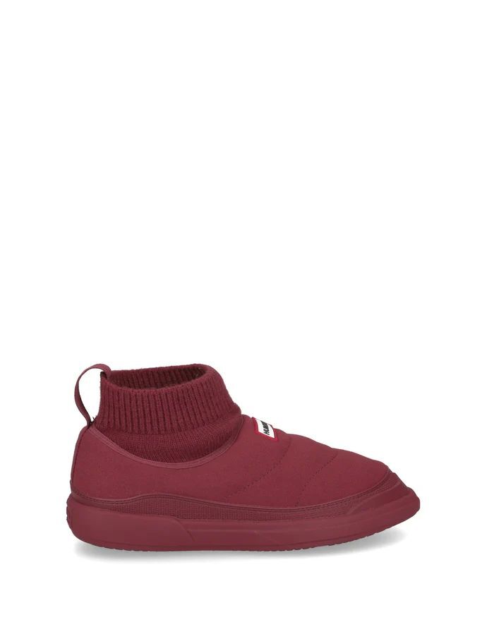 防水 In / Out Faux Suede Knitted Cuff Boot