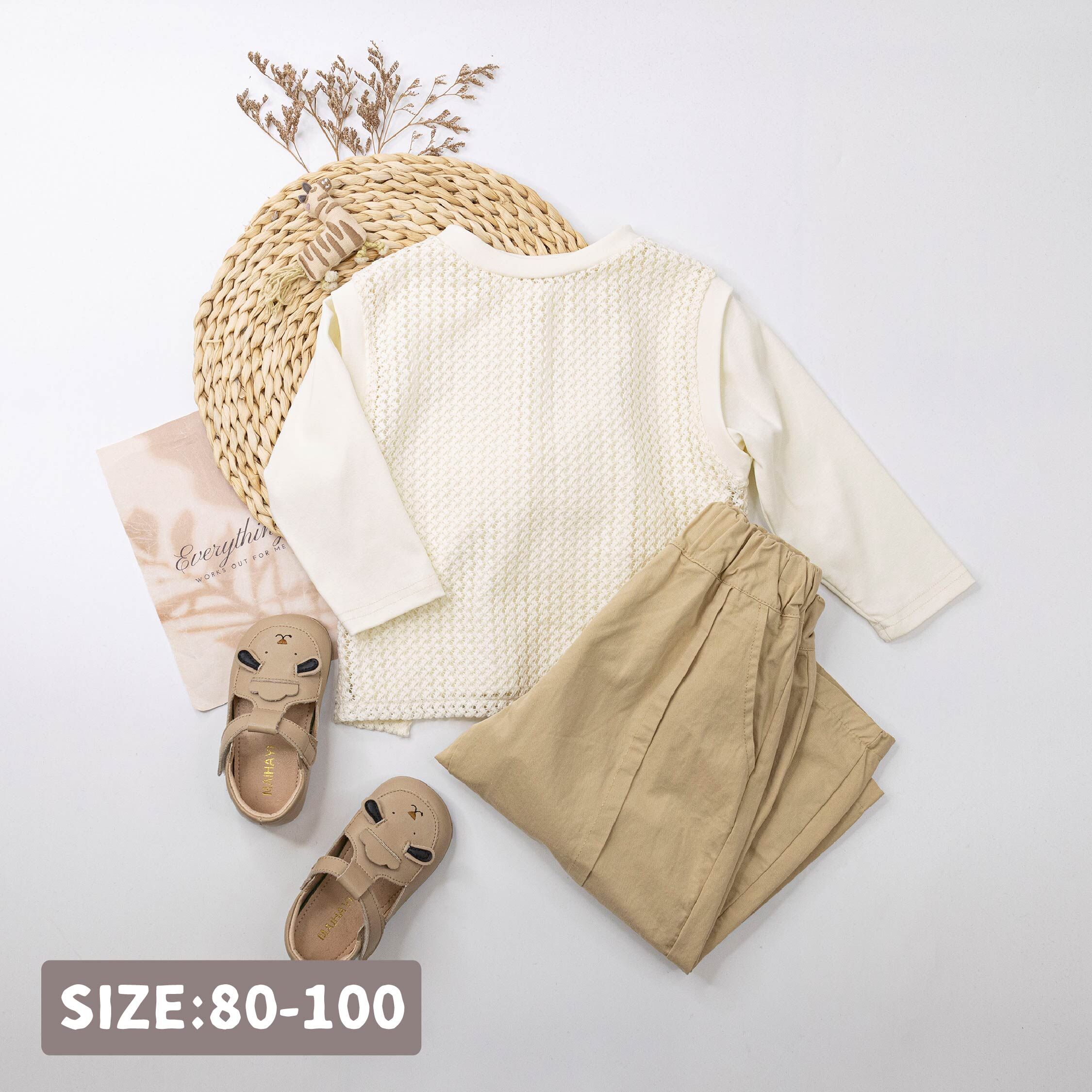 【H55424】氣質蝴蝶結造型三件式套裝