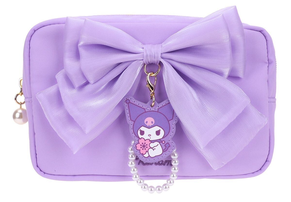 Kuromi 蝴蝶結化妝袋 9-8562-1