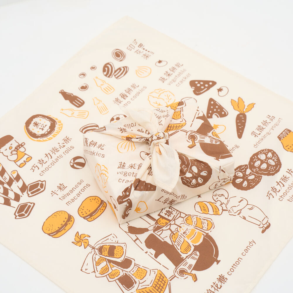 包布巾/台灣古早味零食/黃褐