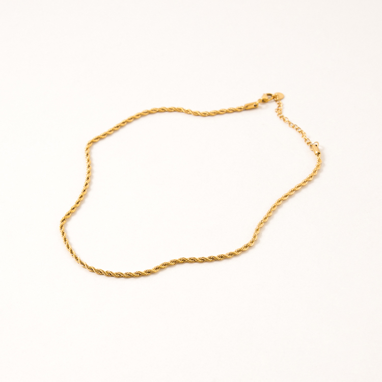 miramira純映｜立體紋理扭結項鍊B5112-金64229