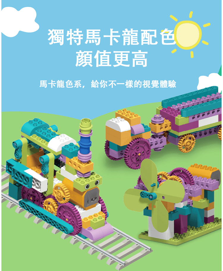 昌兒,幼兒動力積木教育套裝升級套組的實品圖