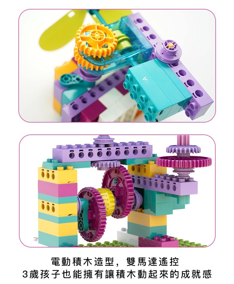 昌兒,幼兒動力積木教育套裝升級套組的實品圖