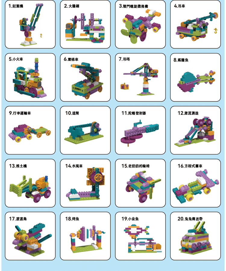 昌兒,幼兒動力積木教育套裝升級套組的實品圖
