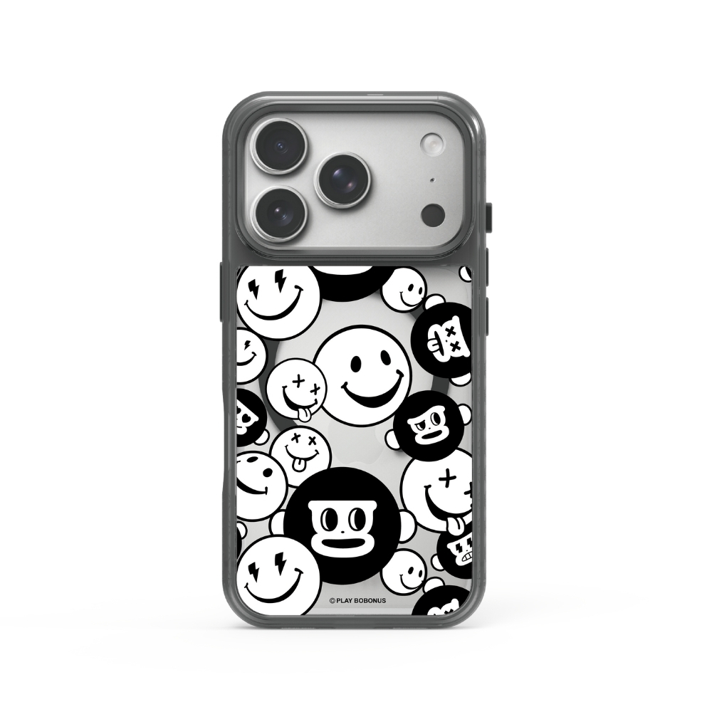 iPhone 冰鑽減壓防摔保護殼 / Smile(PLAY BOBONUS勃勃猴)