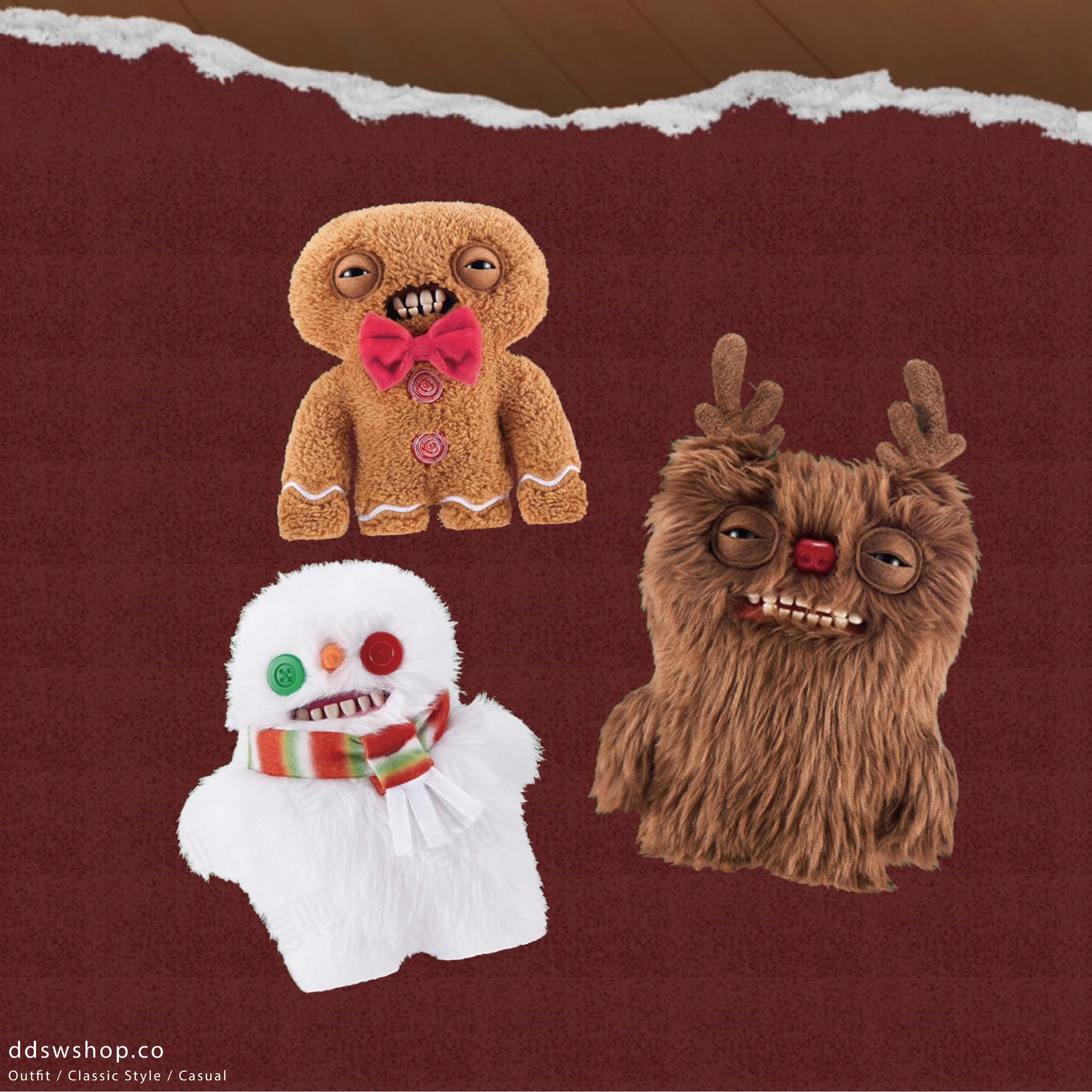 "代購" FUGGLER Funny Ugly Monster 毛茸茸 醜怪寶 聖誕系列