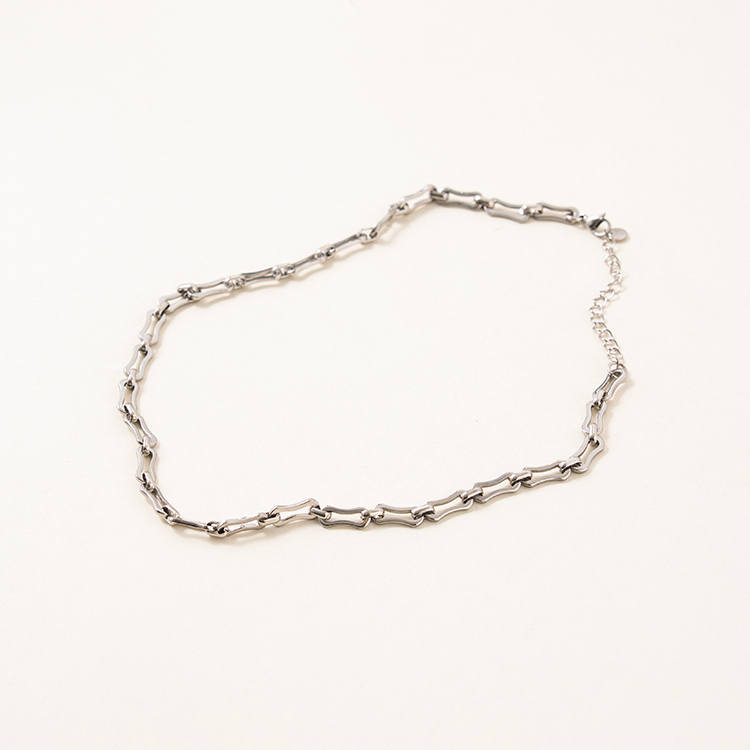 miramira扣圈｜橢圓圈項鍊B5485-銀41670