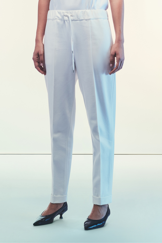 LIVIANA CONTI  抽繩反摺褲(白)