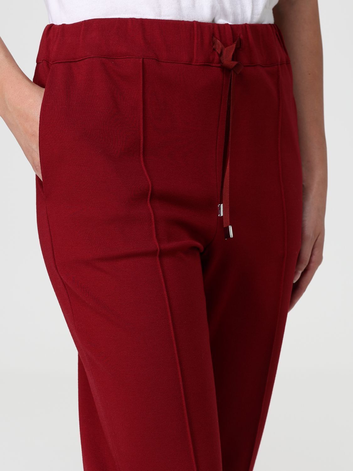 LIVIANA CONTI  抽繩反摺褲(紅)