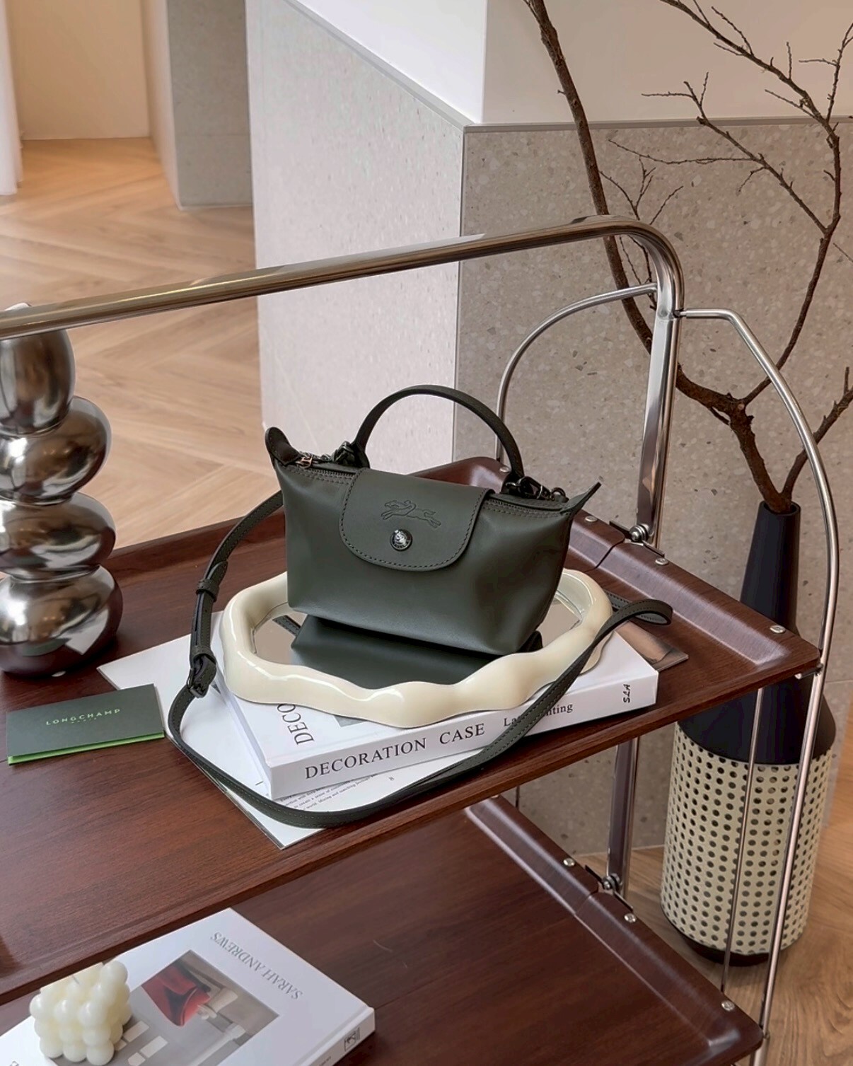 LONGCHAMP｜LE PLIAGE XTRA 手拿包XS 冷杉綠色