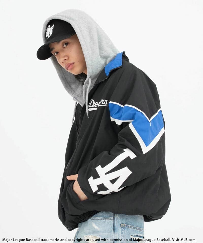 "代購" MLB TOKYO SERIES 2025 芝加哥小熊/洛杉磯道奇 男款拼接外套