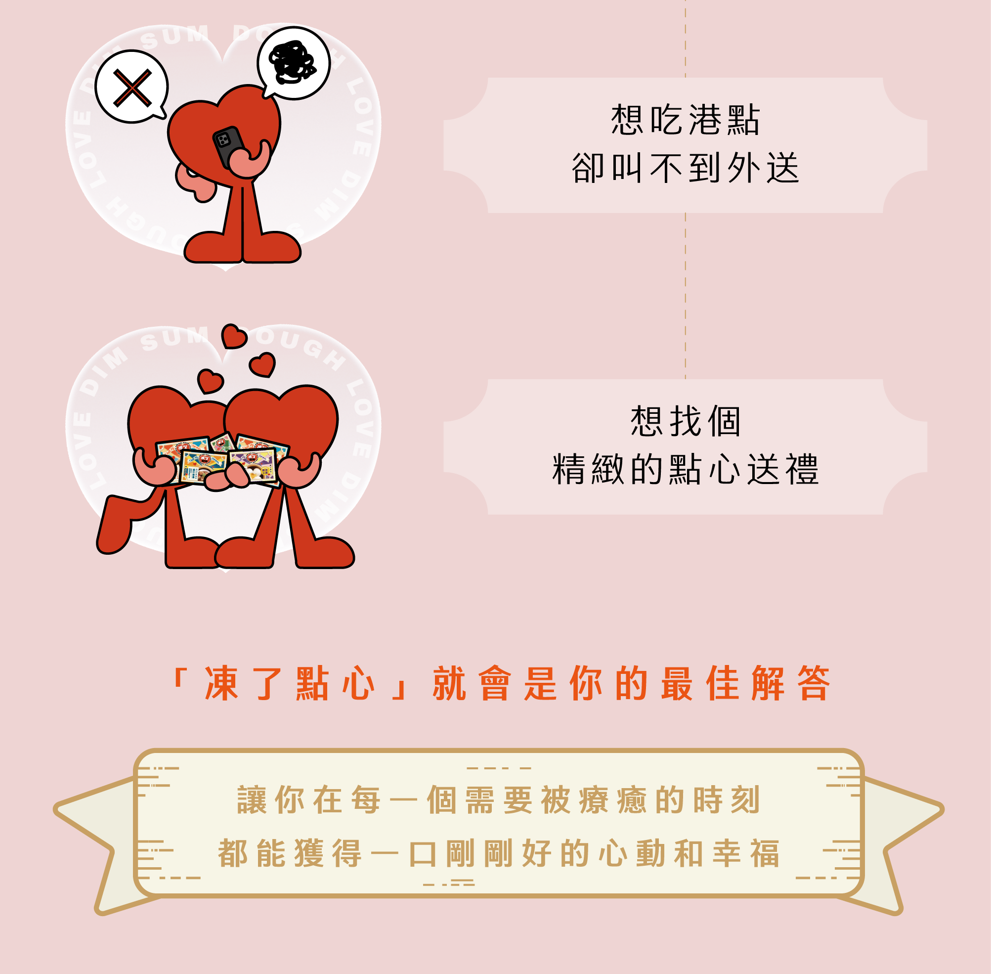 如果你也曾… 1- 想來點溫暖但不想出門 2- 想吃港點卻叫不到外送 3- 想找個精緻的點心送禮 「凍了點心」 就會是你的最佳解答 讓你在每一個需要被療癒的時刻, 都能獲得一口剛剛好的心動和幸福。