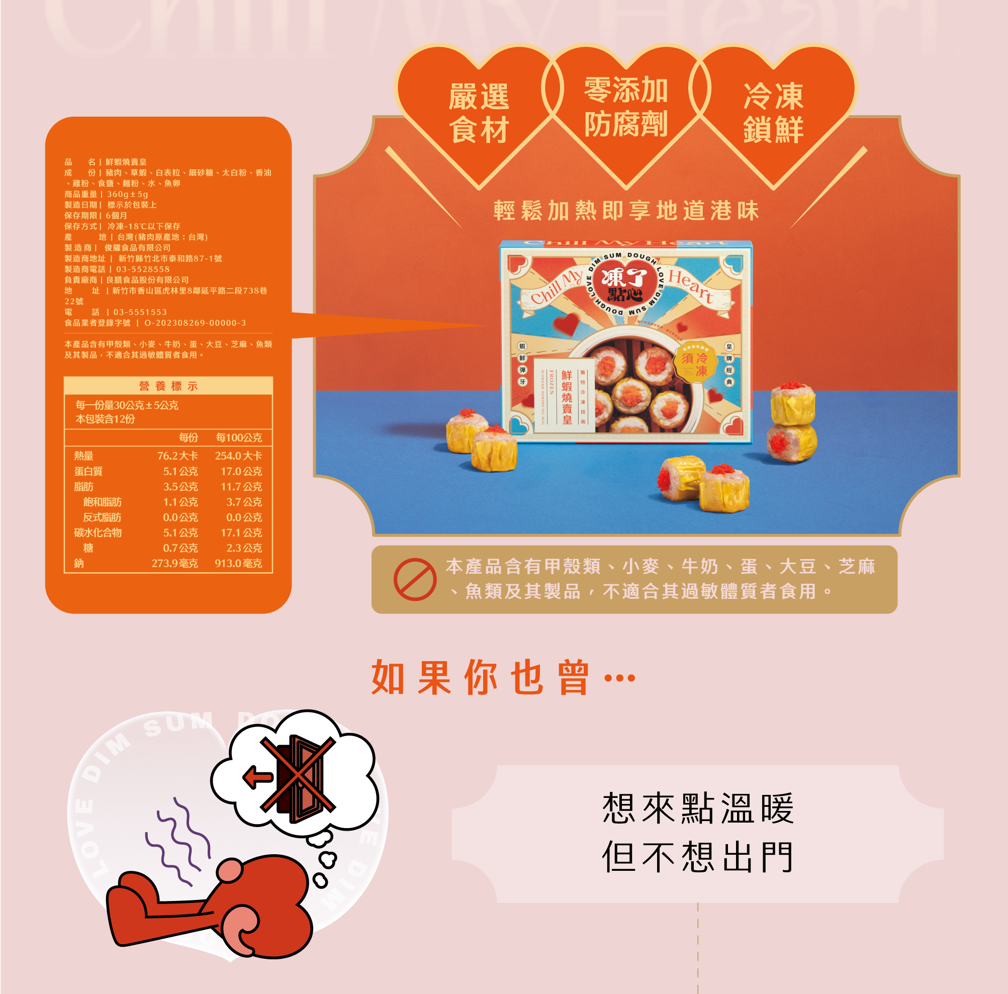 產品資訊 成分 營養標示 製造商 過敏原