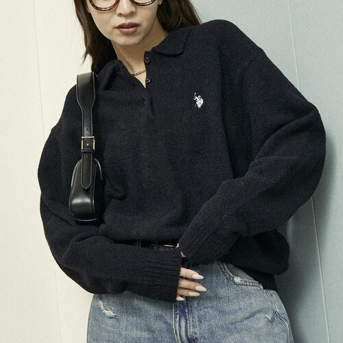 U.S. POLO ASSN. x PUBLUX 馬海毛 針織POLO 套頭衫 長袖 上衣 98100831