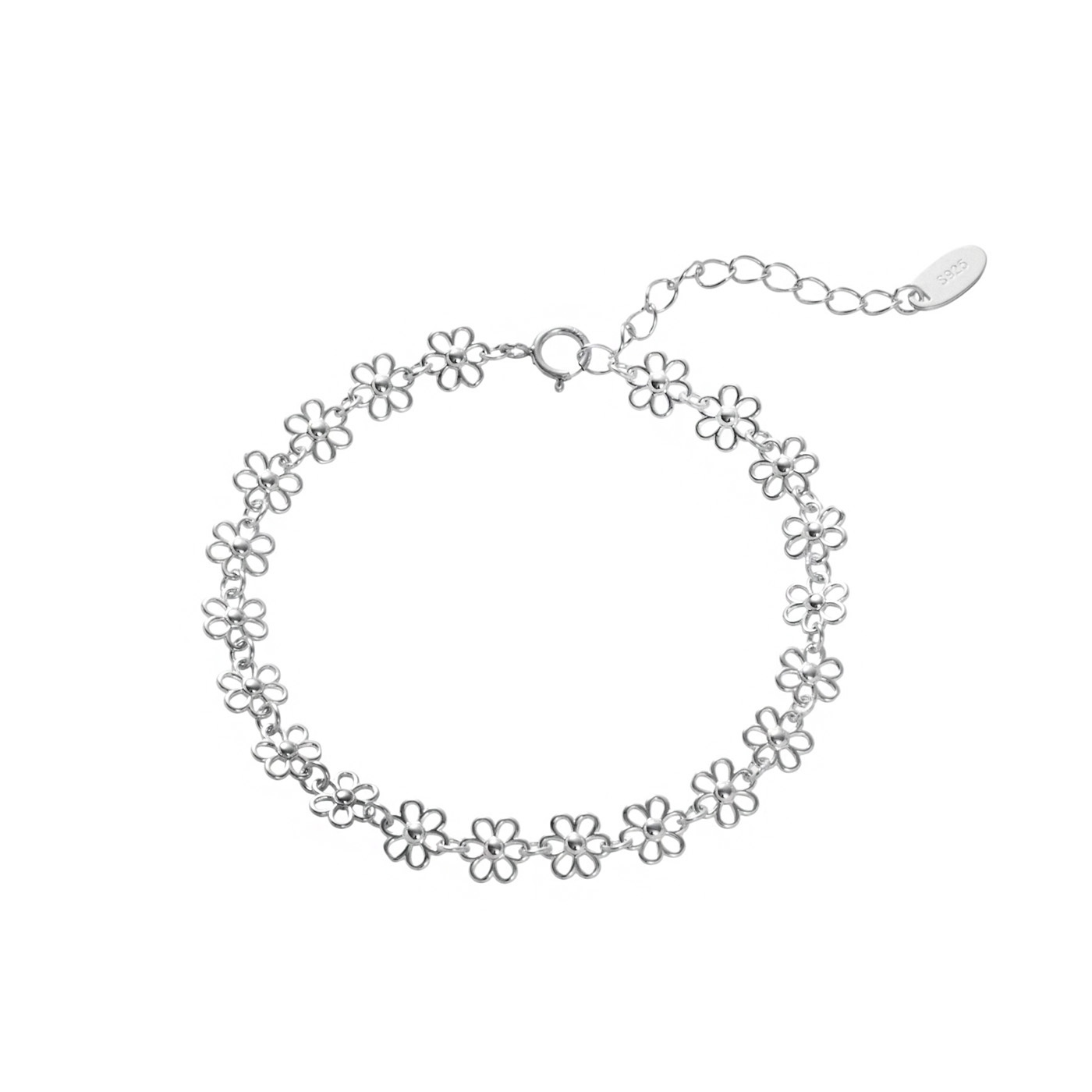 平價飾品,純銀,花,手鍊