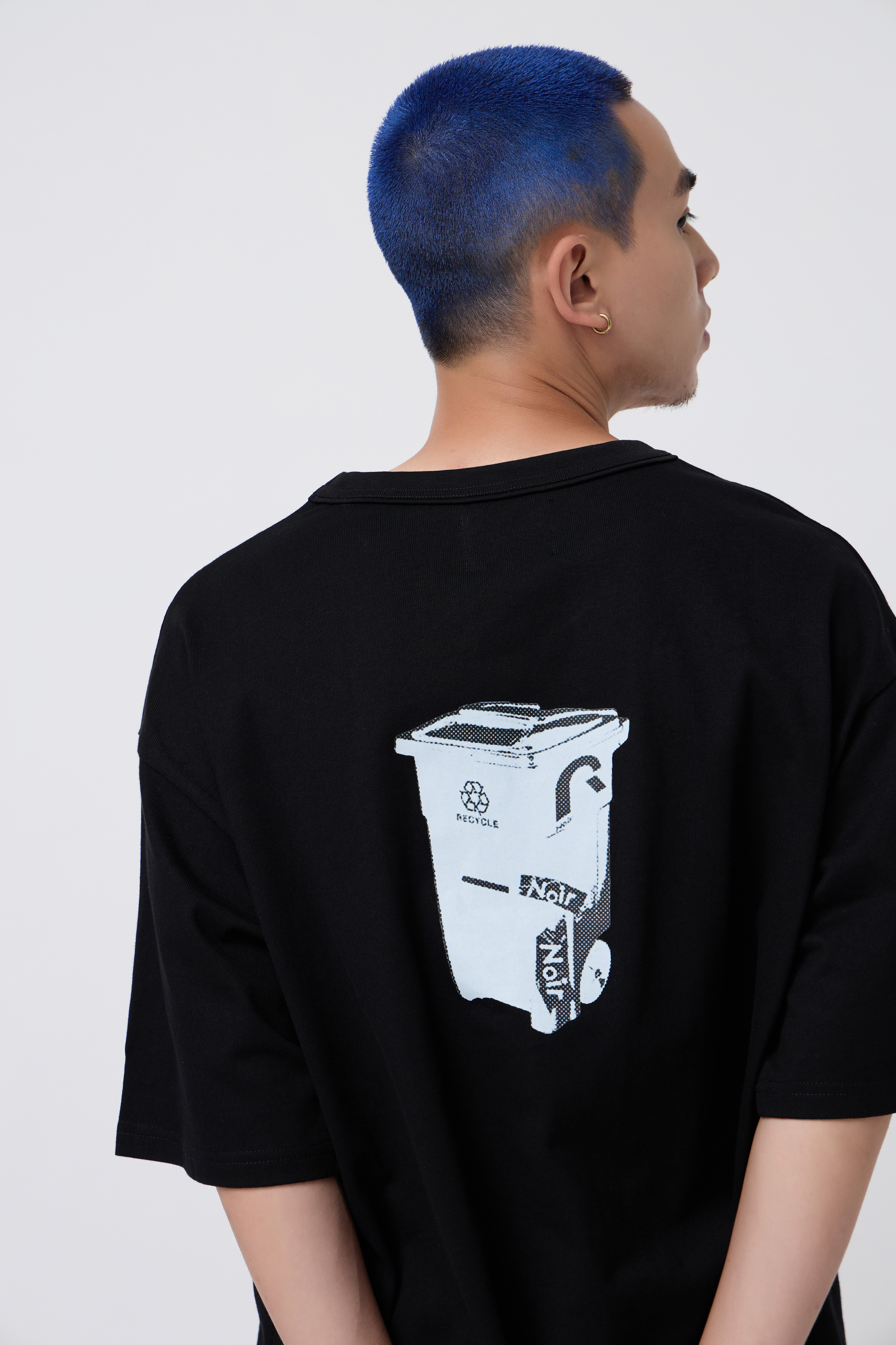 NOIR Recycle仿生回收桶短Tee