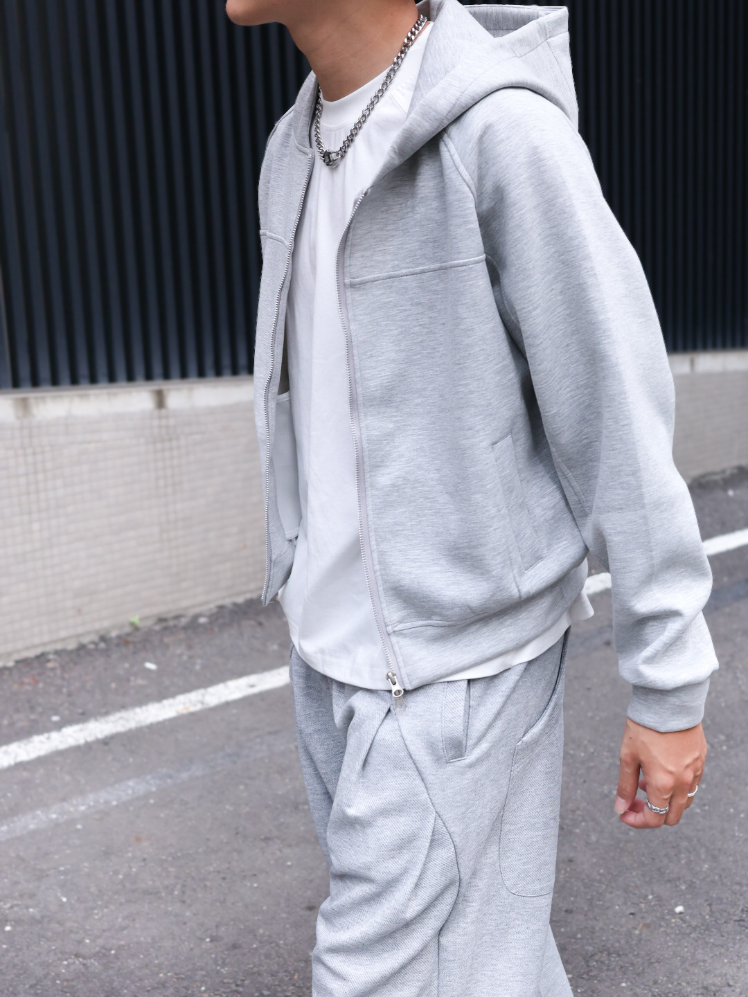 （現貨） LJ026 美式 復古 Boxy 短寬 雙拉鍊 連帽外套