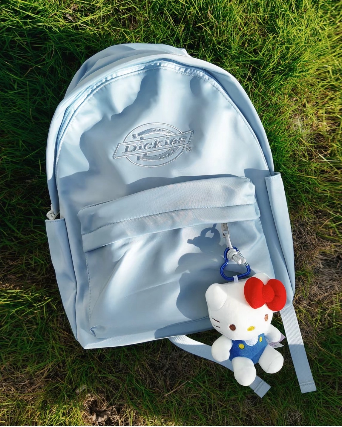 【現貨】Dickies 奶油色系 大容量 刺繡 Logo 後背包