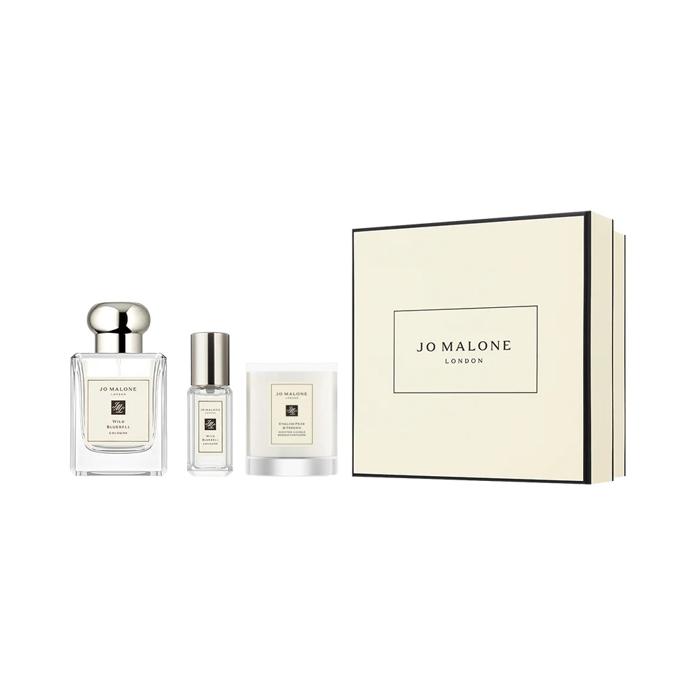 Jo Malone 藍風鈴Wild Bluebell古龍水蠟燭套裝 50ml+9ml+35g