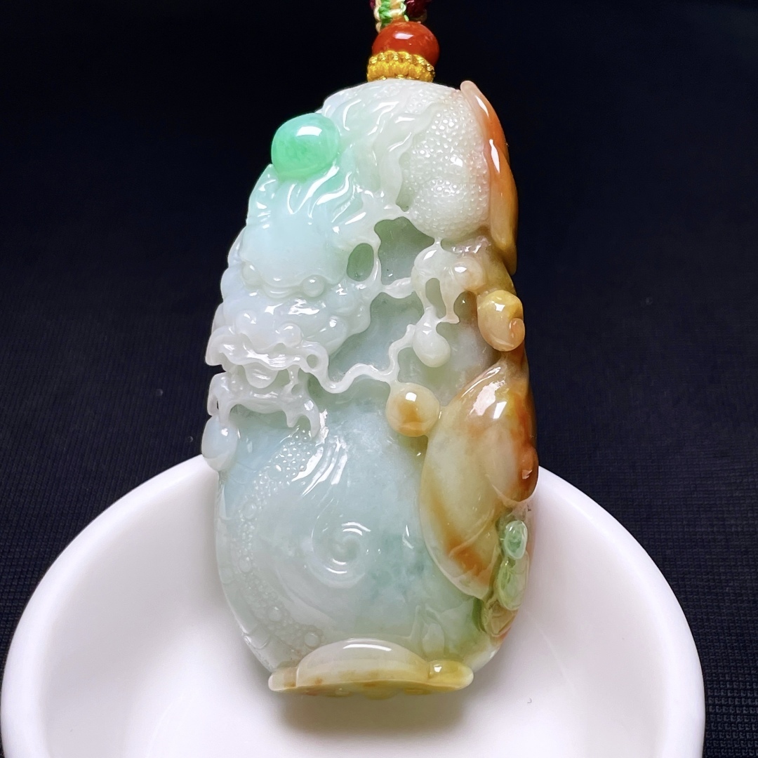 1015436 翡翠龍牌吊墜