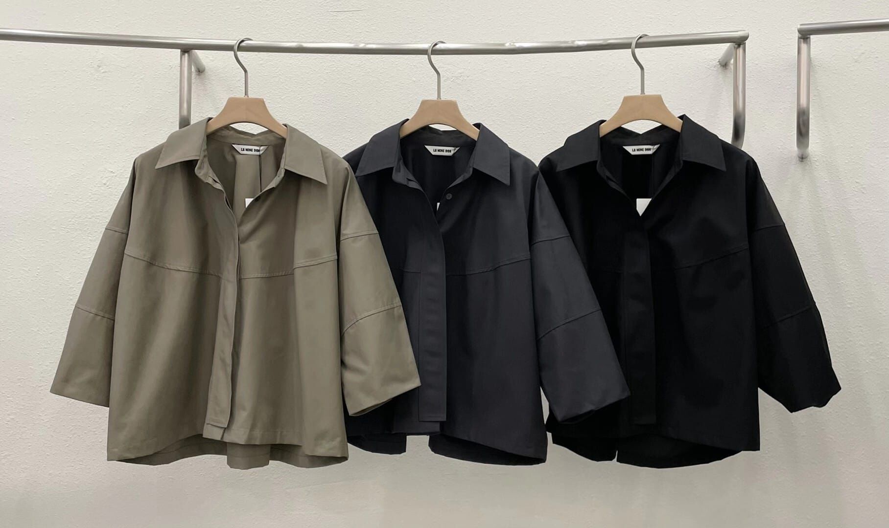 LA5118 隱形排扣車線透氣外套