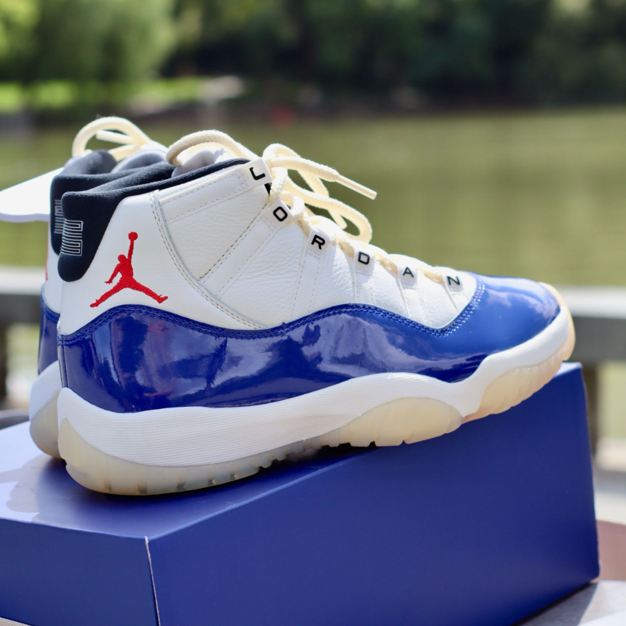 NICEDAY 現貨 Air Jordan 11 Rare Air 稀有空氣 深藍 藍 米白 復古 復刻 AJ11 IH0296-400