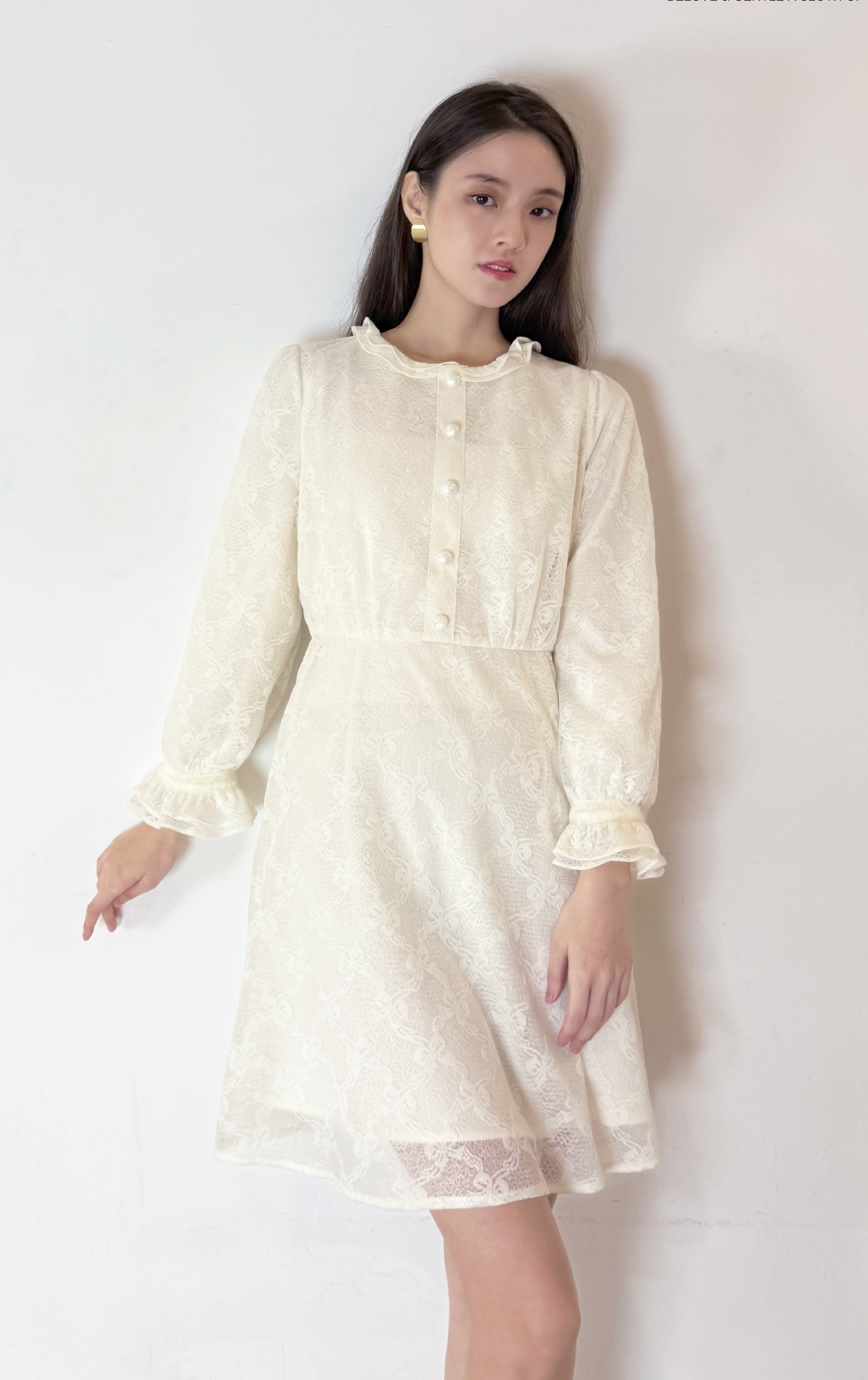 Lotus Leaf Collar Dress OP0570