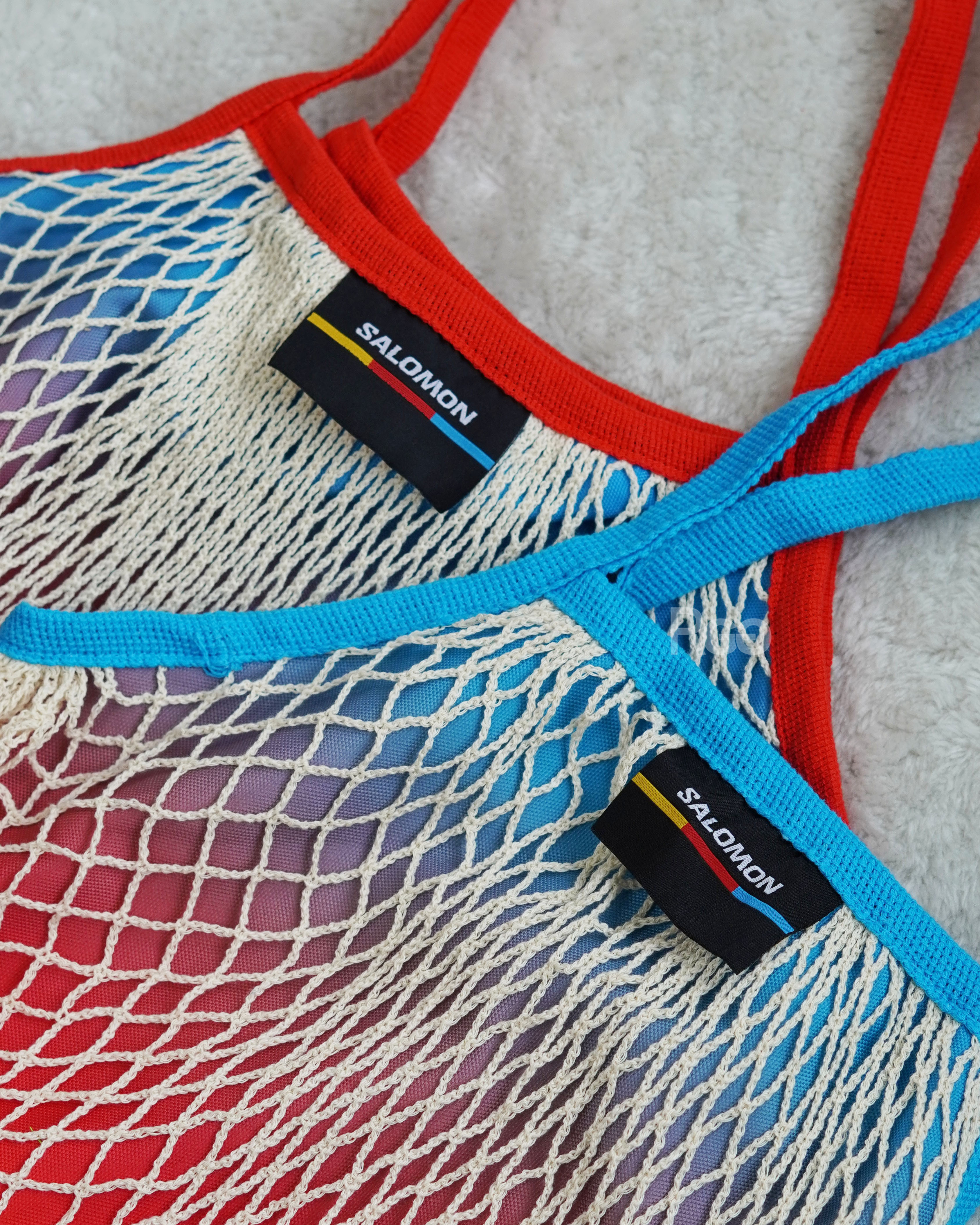 Salomon mesh tote bag 漸層網袋托特包 細節照