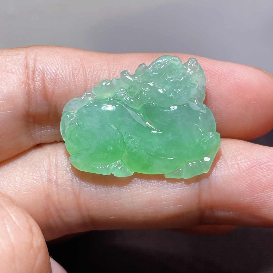 1015437 翡翠麒麟吊墜