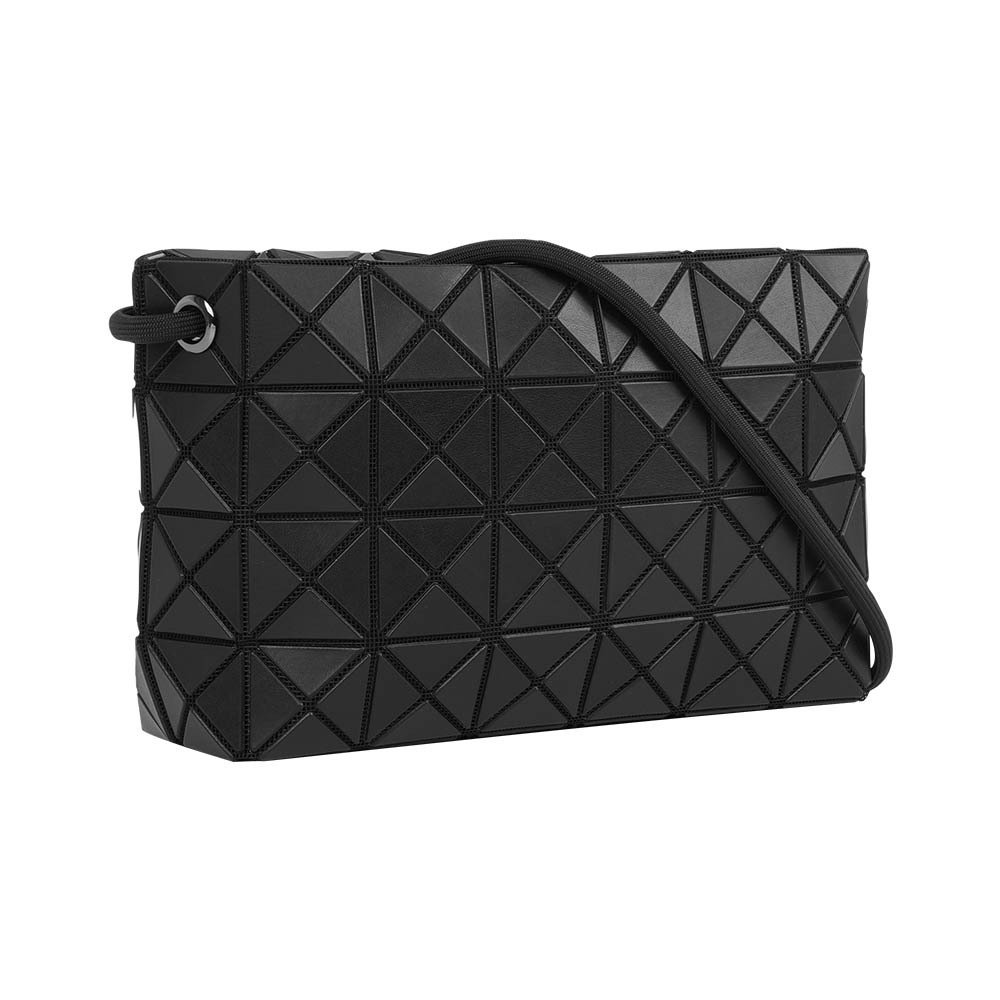 【ISSEY MIYAKE三宅一生】Loop Matte 霧面拉鍊肩背/斜背包(黑色)