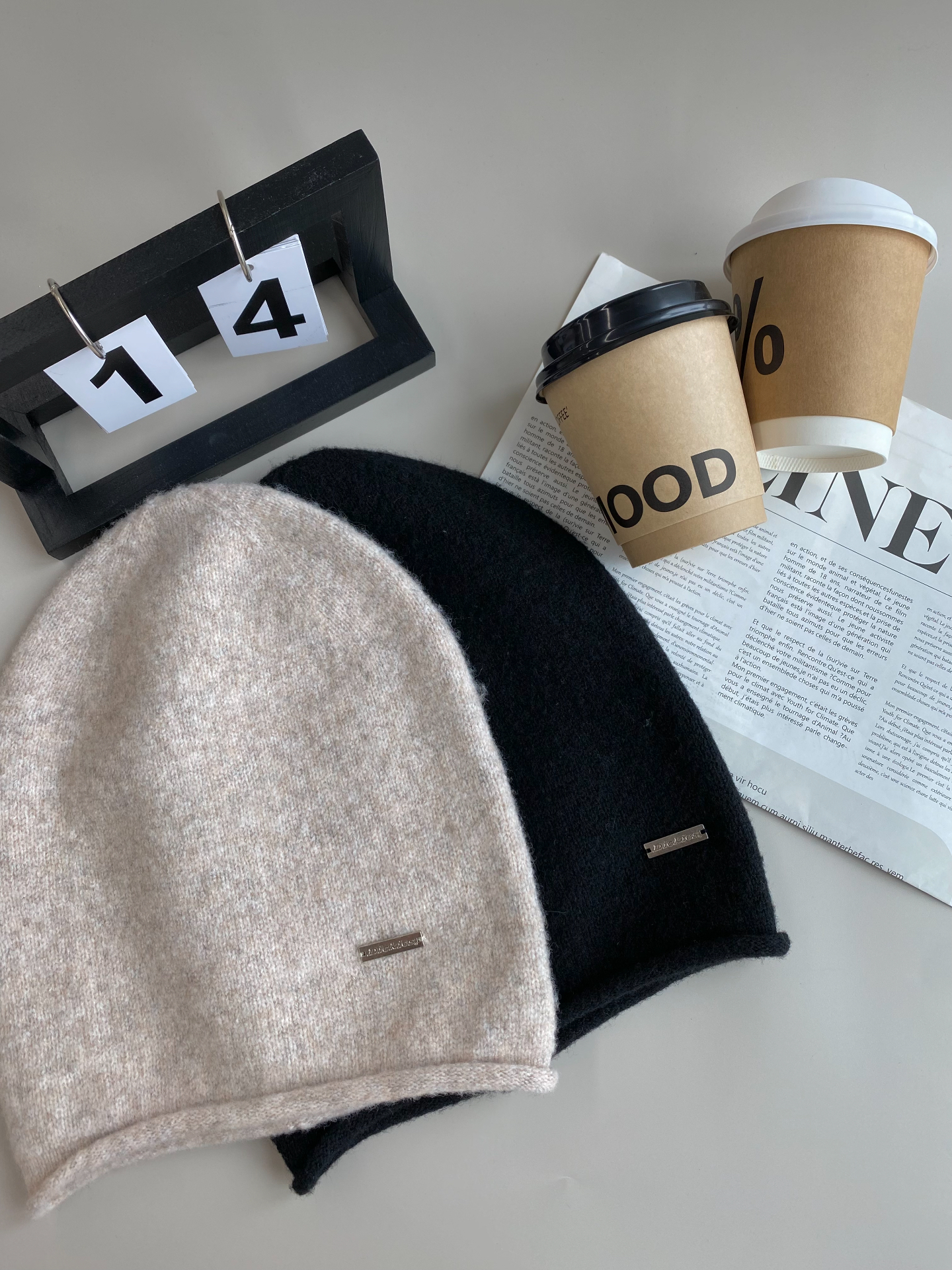 代購-Dickies 針織冷帽 絨線帽 毛帽 黑/米