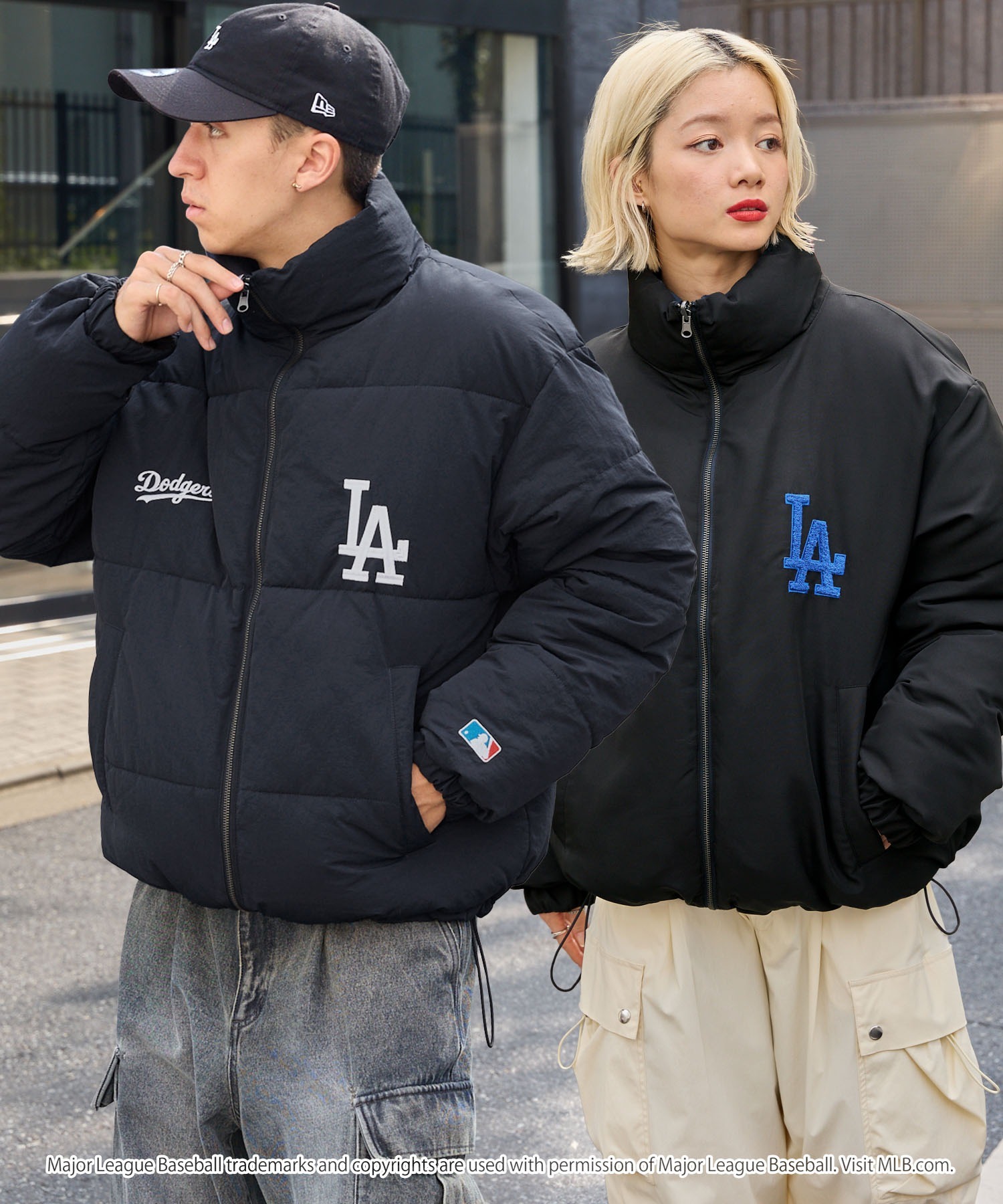 🇯🇵 MLB X MONO-MART 美國職棒大聯盟 雙面穿 2WAY 兩穿 立領外套 鋪棉 刺繡補丁 保暖 禦寒 / 預購