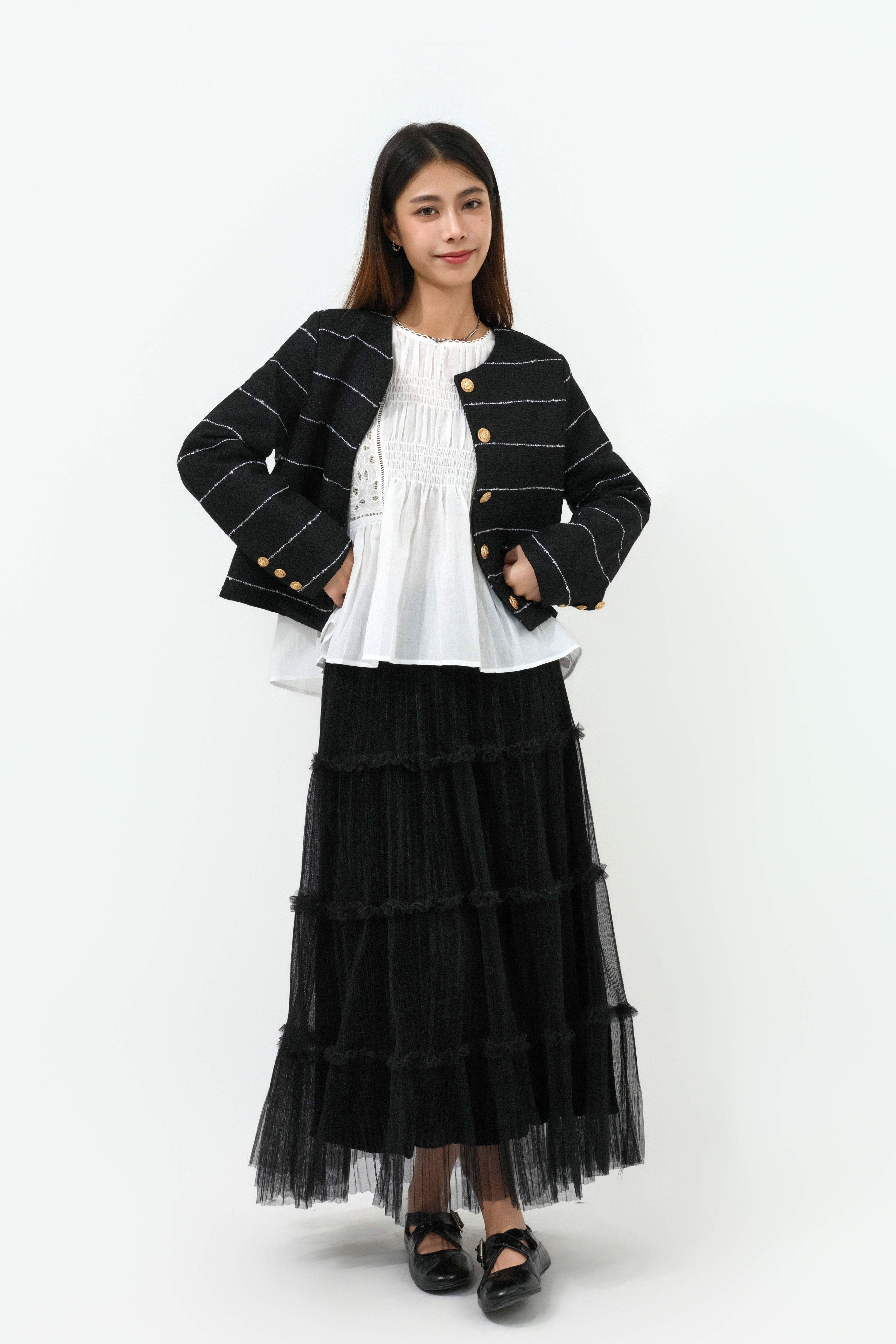 FW25_0142（外套＋上衣＋半截裙）