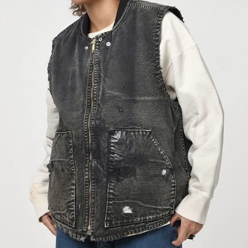 10/25 RELEASE: BOWWOW 2025 A/W DUCK VEST AGED - PRE ORDER ITEM (預訂中)