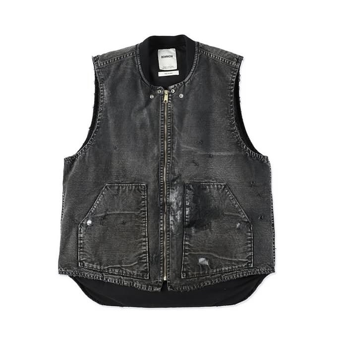 10/25 RELEASE: BOWWOW 2025 A/W DUCK VEST AGED - PRE ORDER ITEM (預訂中)