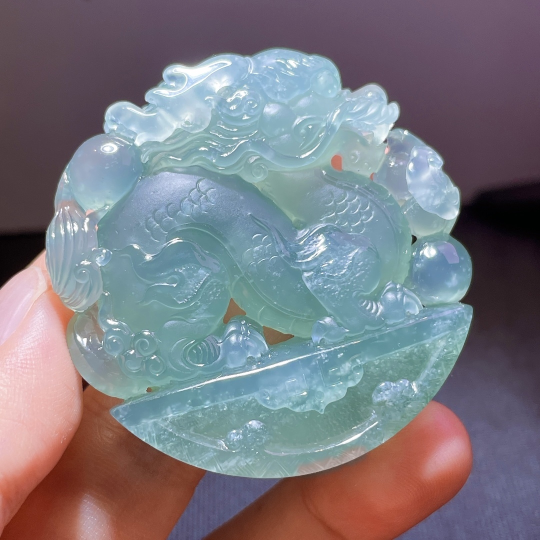 1015440 翡翠麒麟吊墜