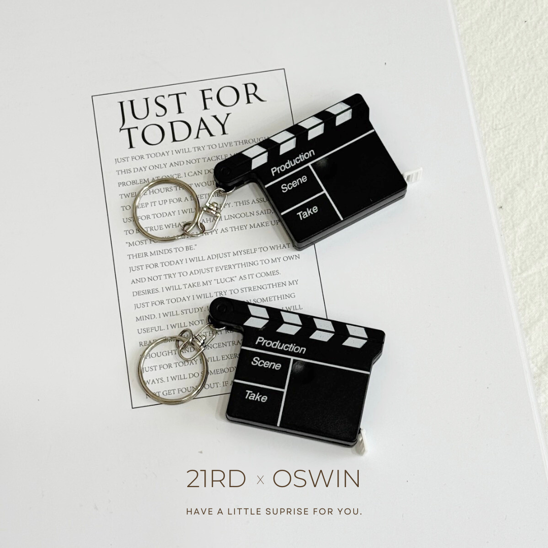 電影拍板造型 雙面量尺吊飾🎬