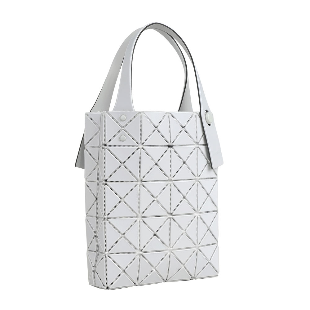 【ISSEY MIYAKE三宅一生】BAO BAO Prism Plus 5X4 霧面迷你手提包(淺灰色)