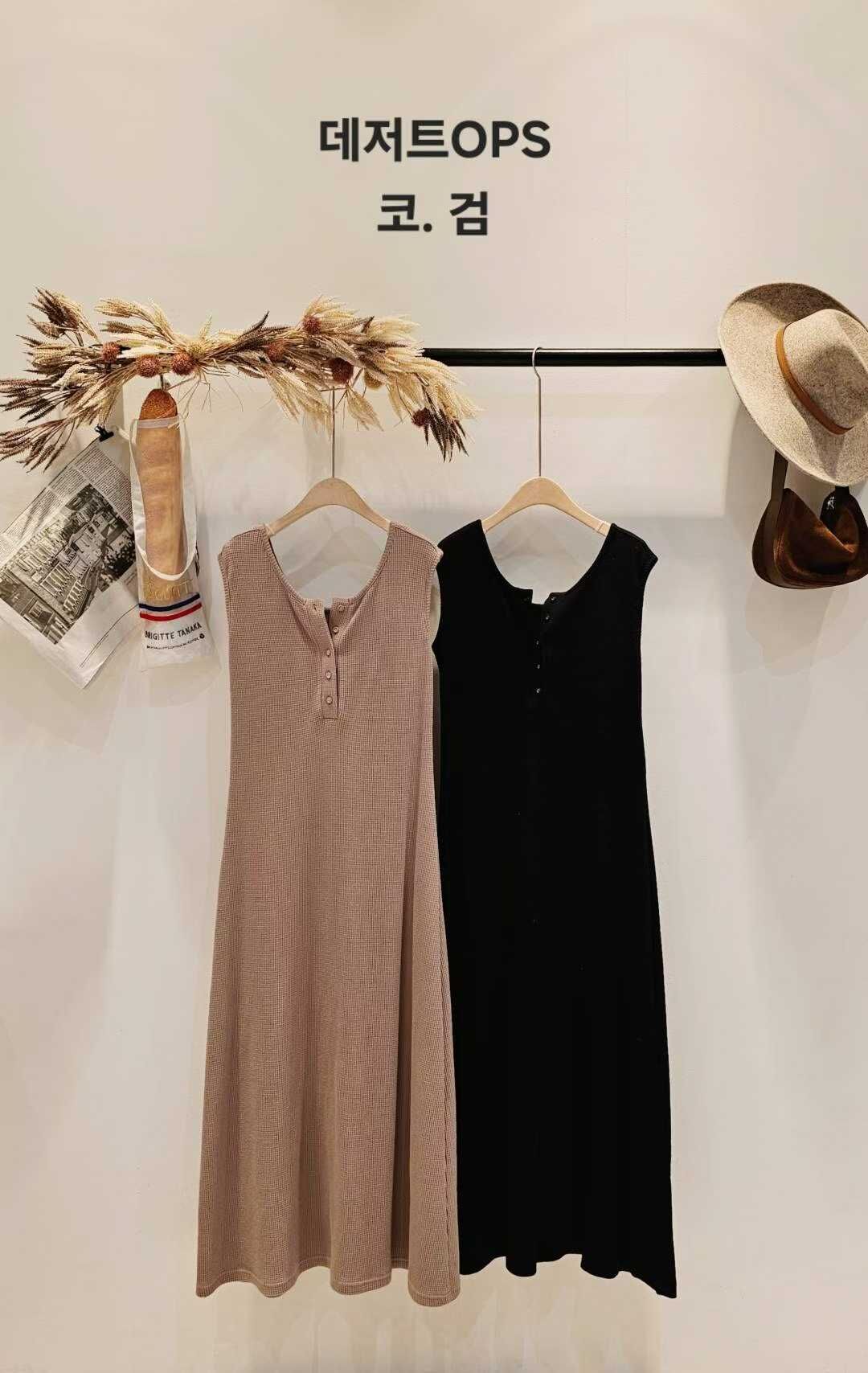 CP5113 鬆餅格修身休閒洋裝