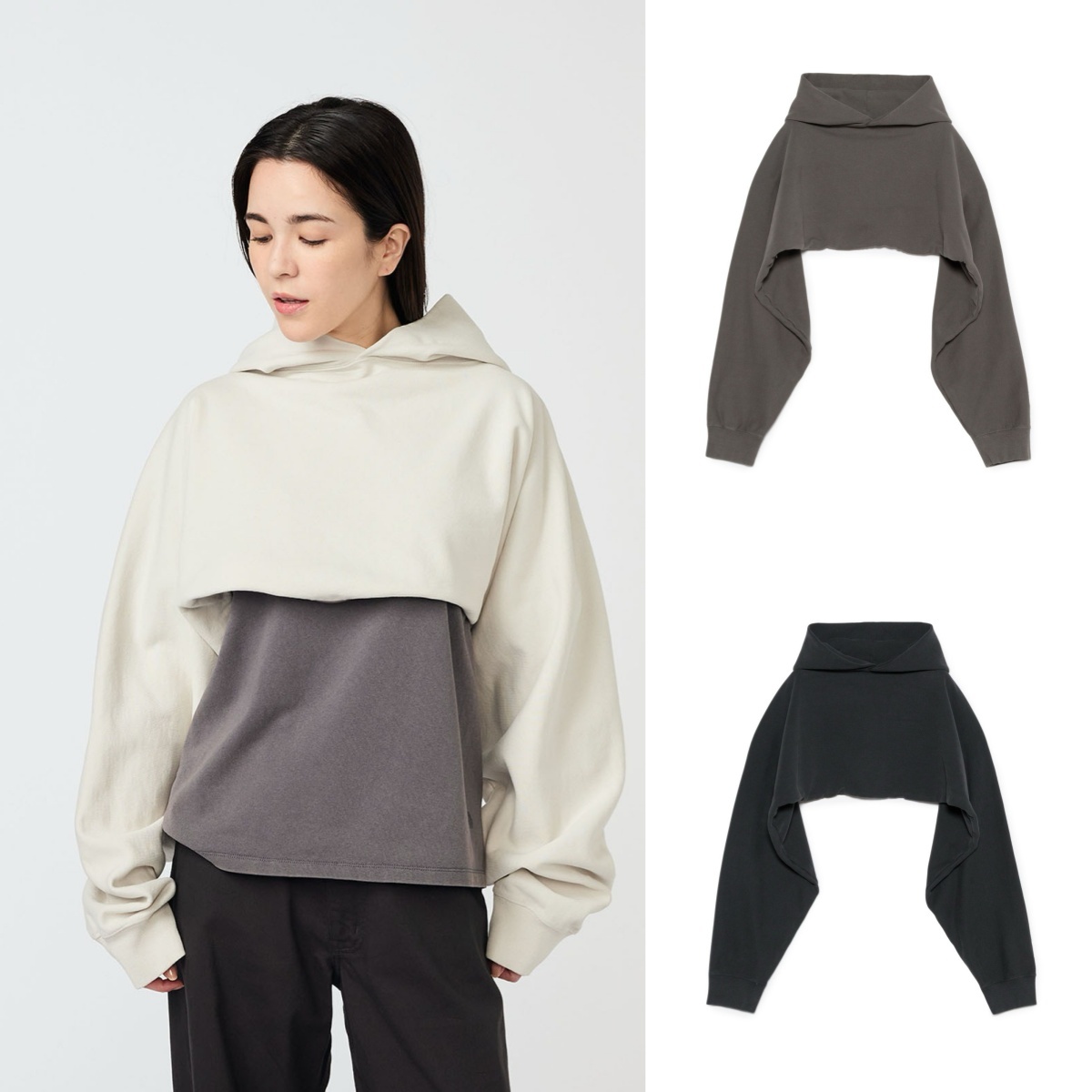 預購┃日本 TNF 紫標 11oz Field Hooded Snood 短版 帽T 連帽 圍巾