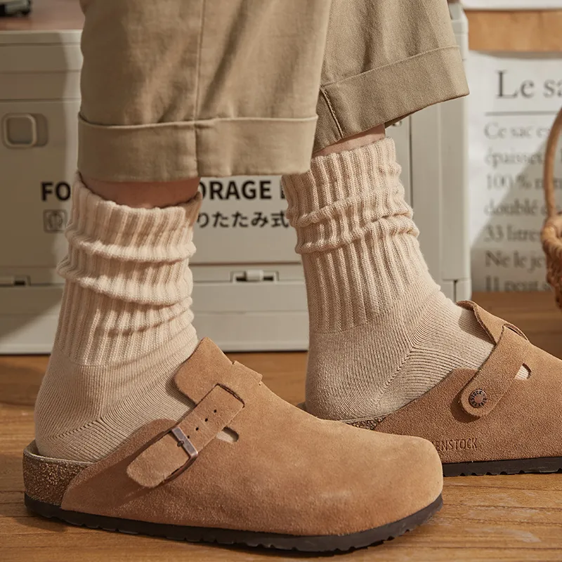 【代購】ZEROIN 百搭堆堆日系針織毛巾底棉襪 四雙一組 一般款 z8376