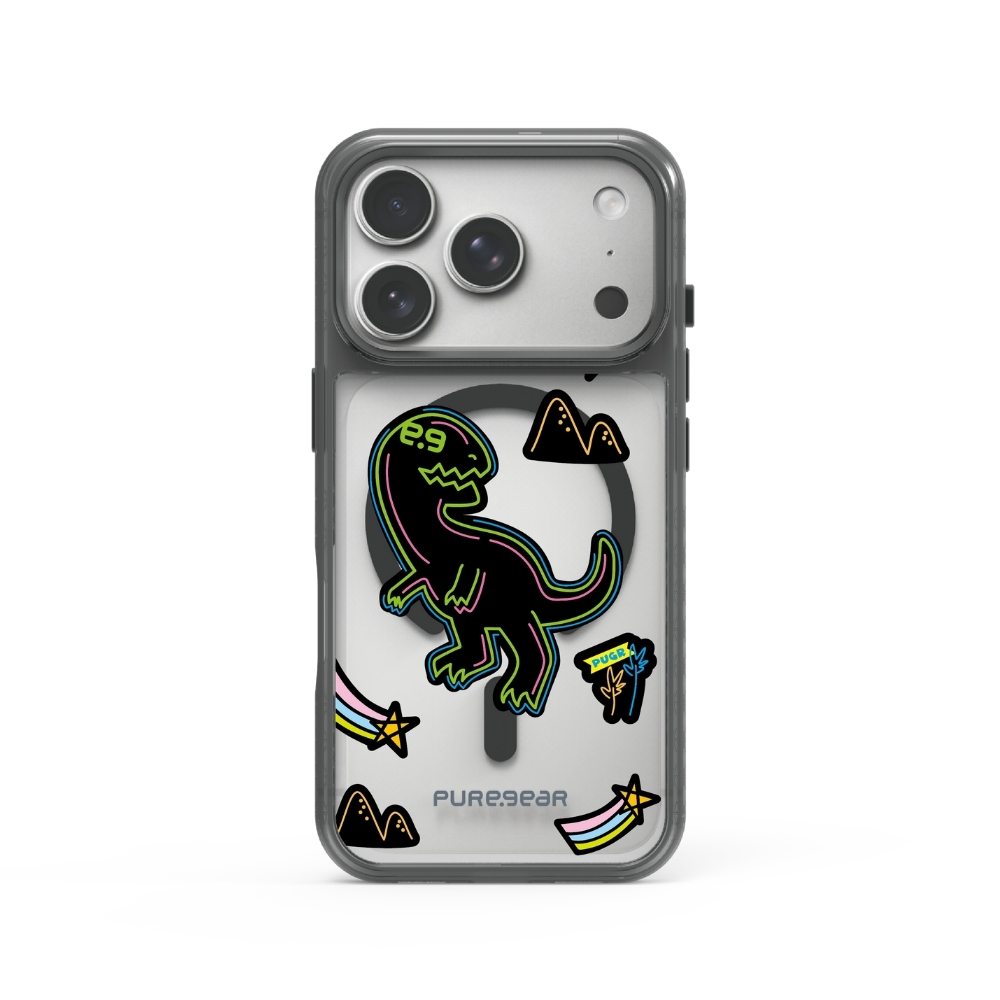 iPhone 冰鑽減壓防摔保護殼 Magsafe / 呆腦獸 (Designer style)