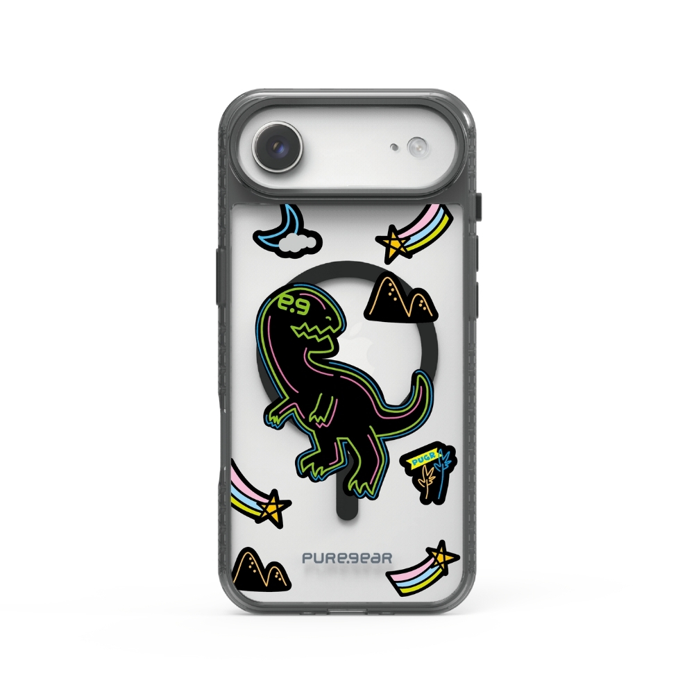 iPhone 冰鑽減壓防摔保護殼 Magsafe / 呆腦獸 (Designer style)