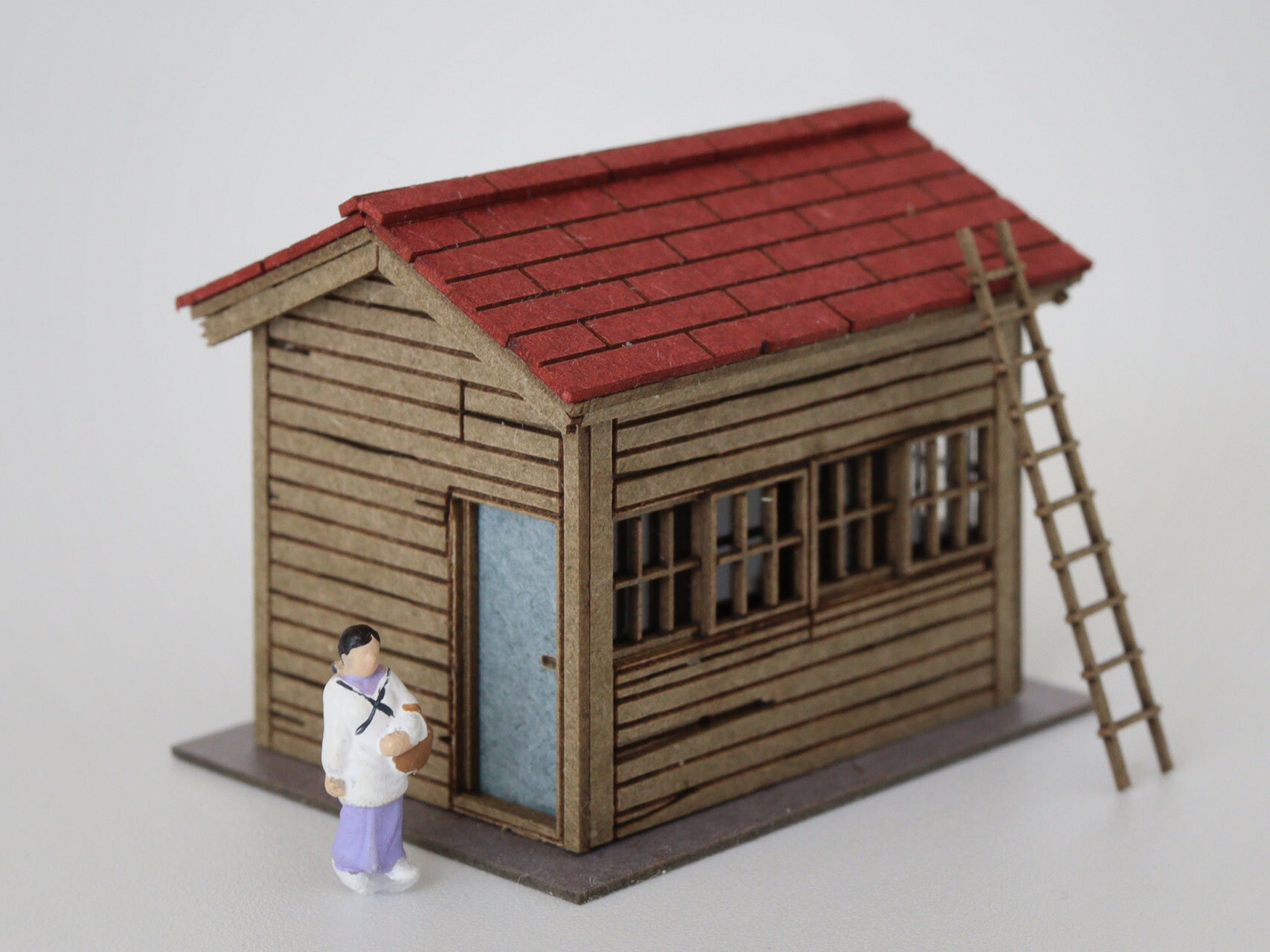 梅桜堂 ST-013-15C 1/150 木板小屋 A 套件