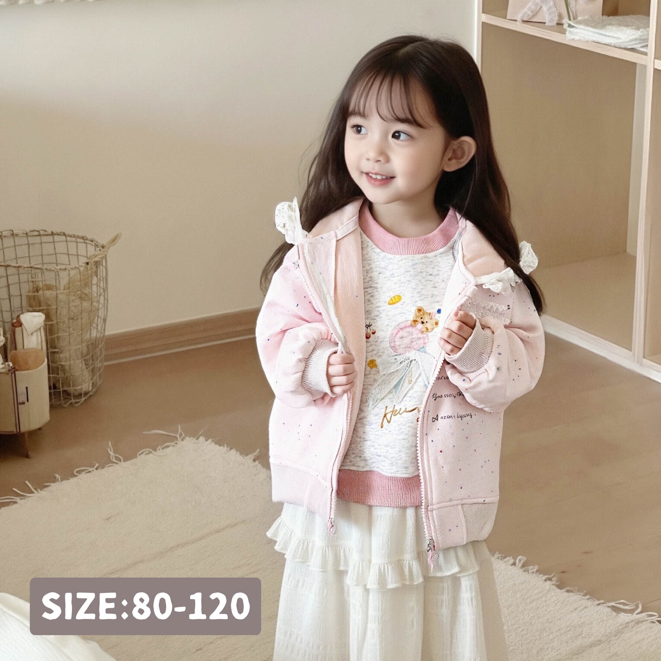 【H55142】甜甜棒棒糖小熊上衣