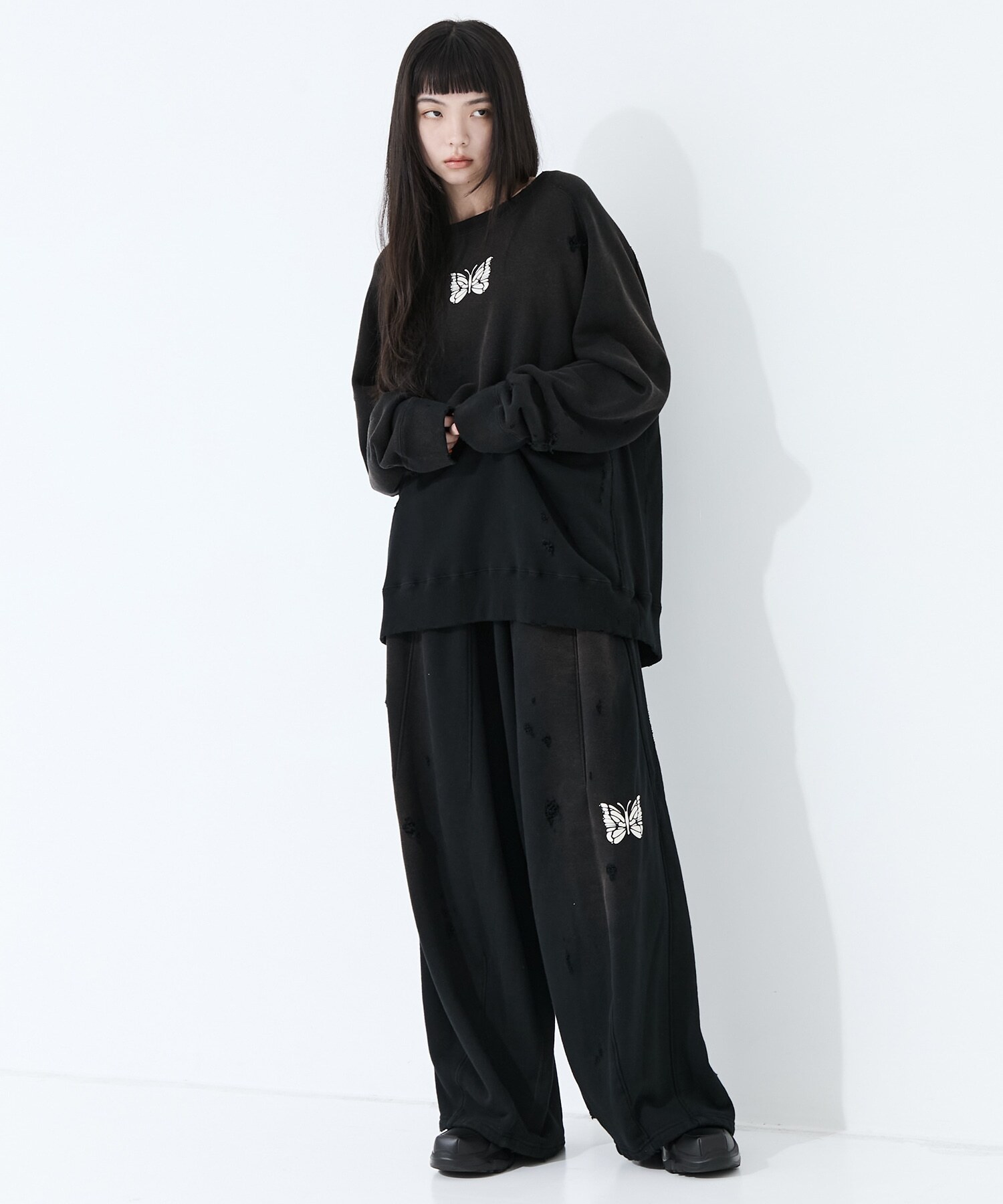 NEEDLES / Deconstructed HD Sweat Pant - Cotton French Terry